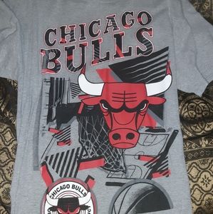 Grey and red bulls tshirt